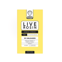 95 Unleaded - Live Rosin 1ml Etched Disposable