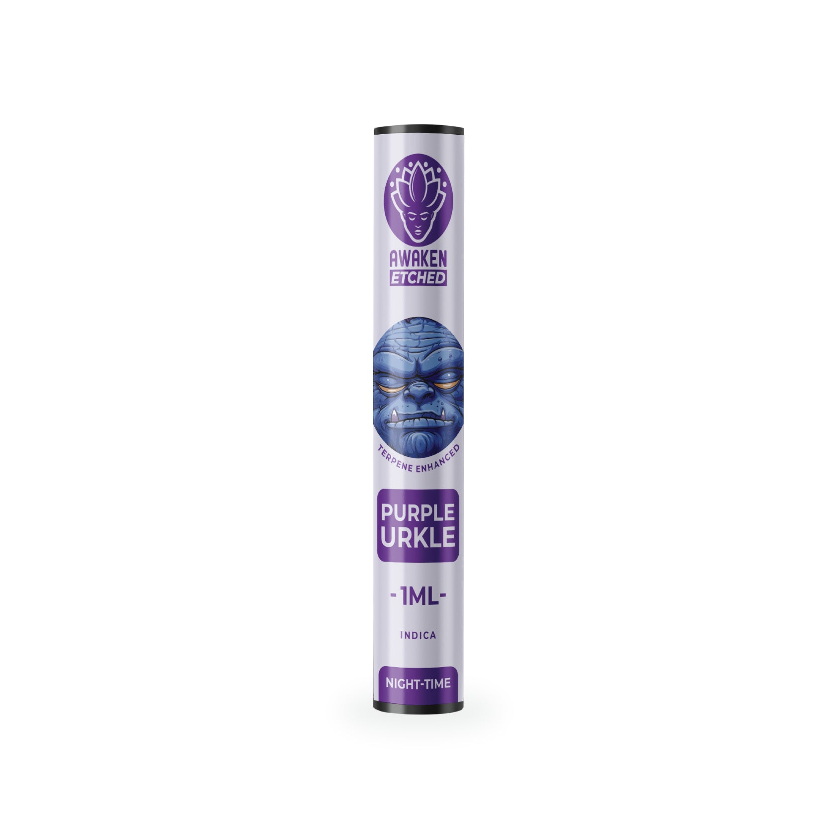 1ml Purple Urkle Etched Vape Cartridge