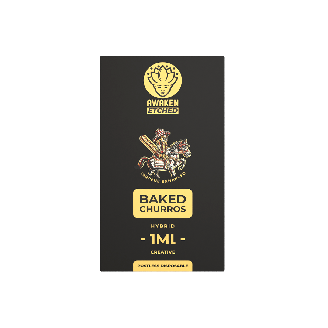 1ml Baked Churros Etched Disposable Vape