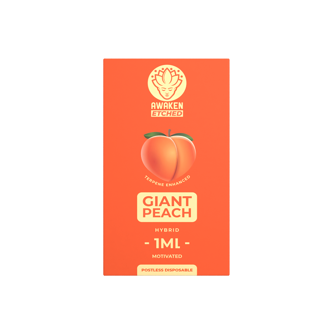 1ml Giant Peach Etched Disposable Vape