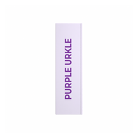 1ml Purple Urkle Etched Disposable Vape