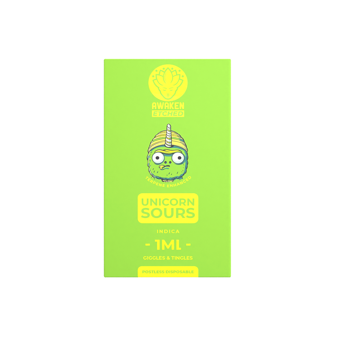 1ml Unicorn Sours Etched Disposable Vape