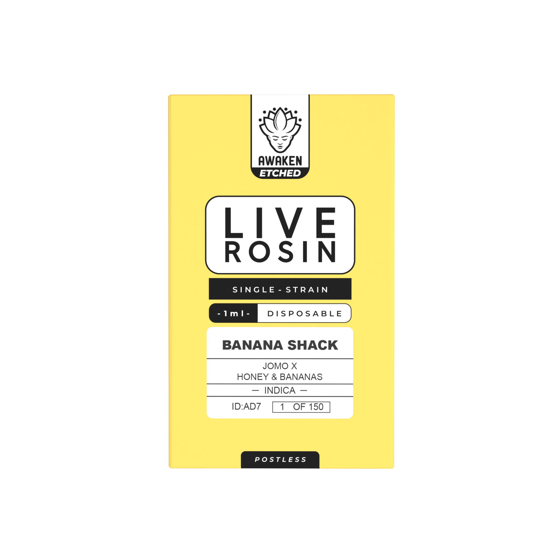 Banana Shack - Live Rosin 1ml Etched Disposable