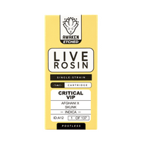 Critical VIP - Live Rosin 1ml Etched Vape Cartridge