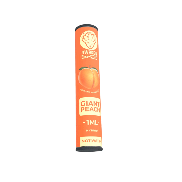 1ml Giant Peach Etched Vape Cartridge