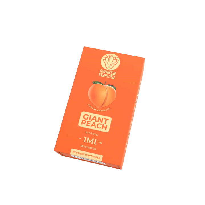 1ml Giant Peach Etched Disposable Vape