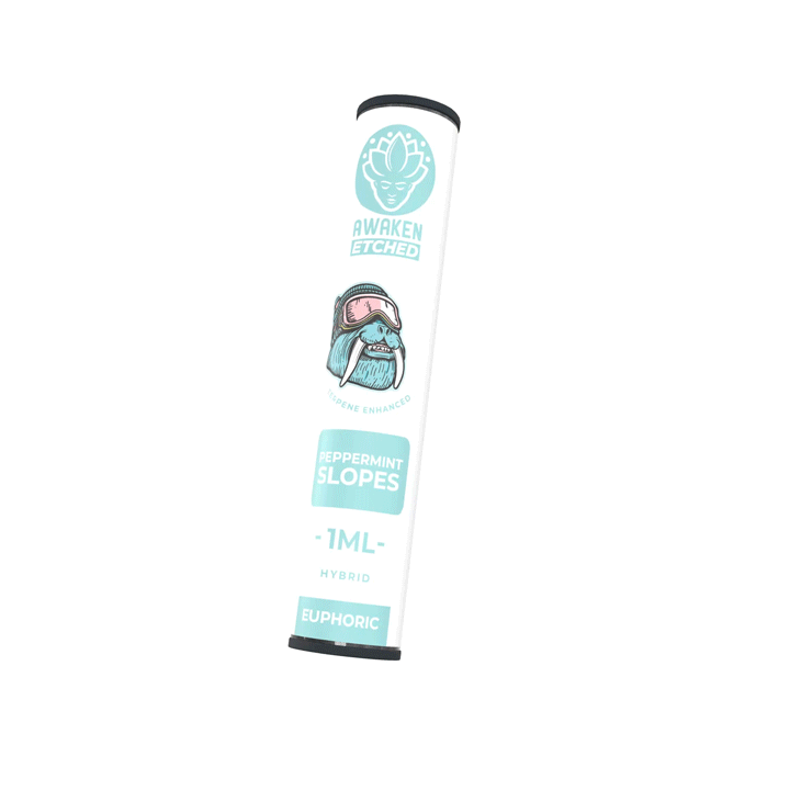 1ml Peppermint Slopes Etched Vape Cartridge