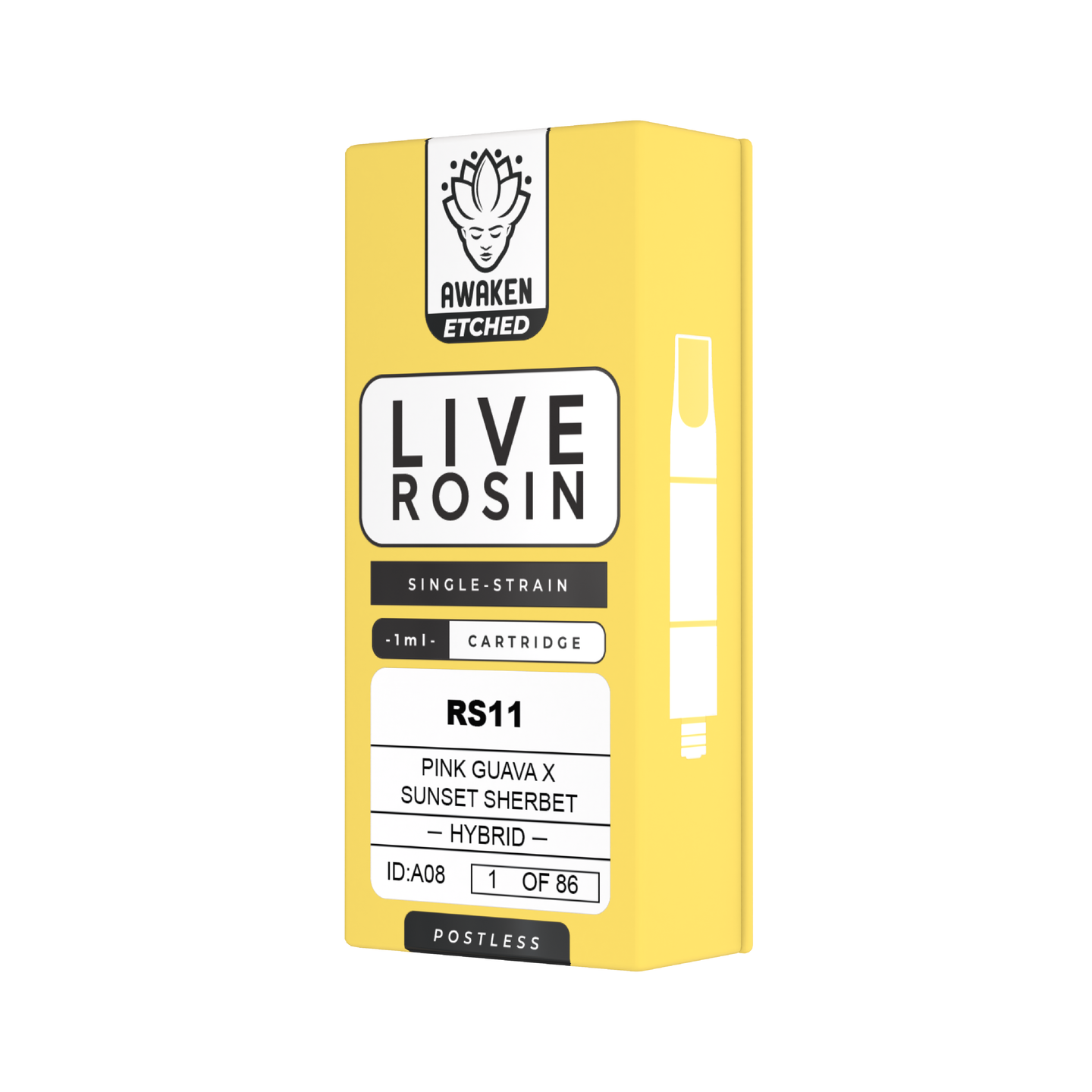 RS11 - Live Rosin 1ml Etched Vape Cartridge