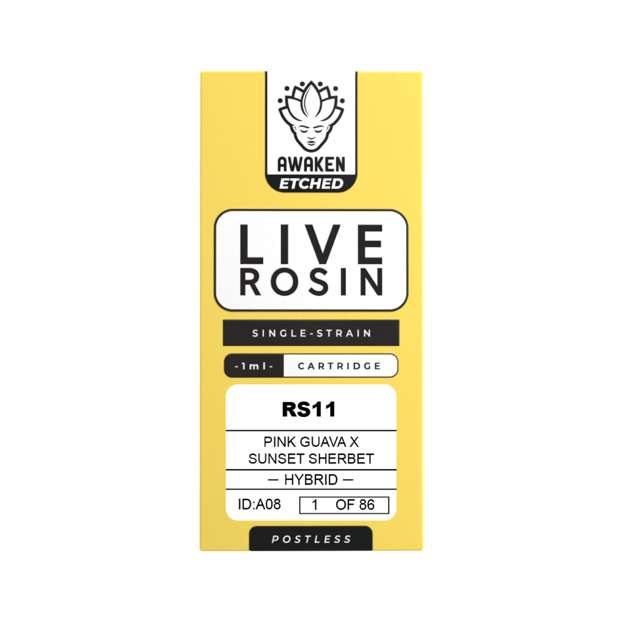RS11 - Live Rosin 1ml Etched Vape Cartridge