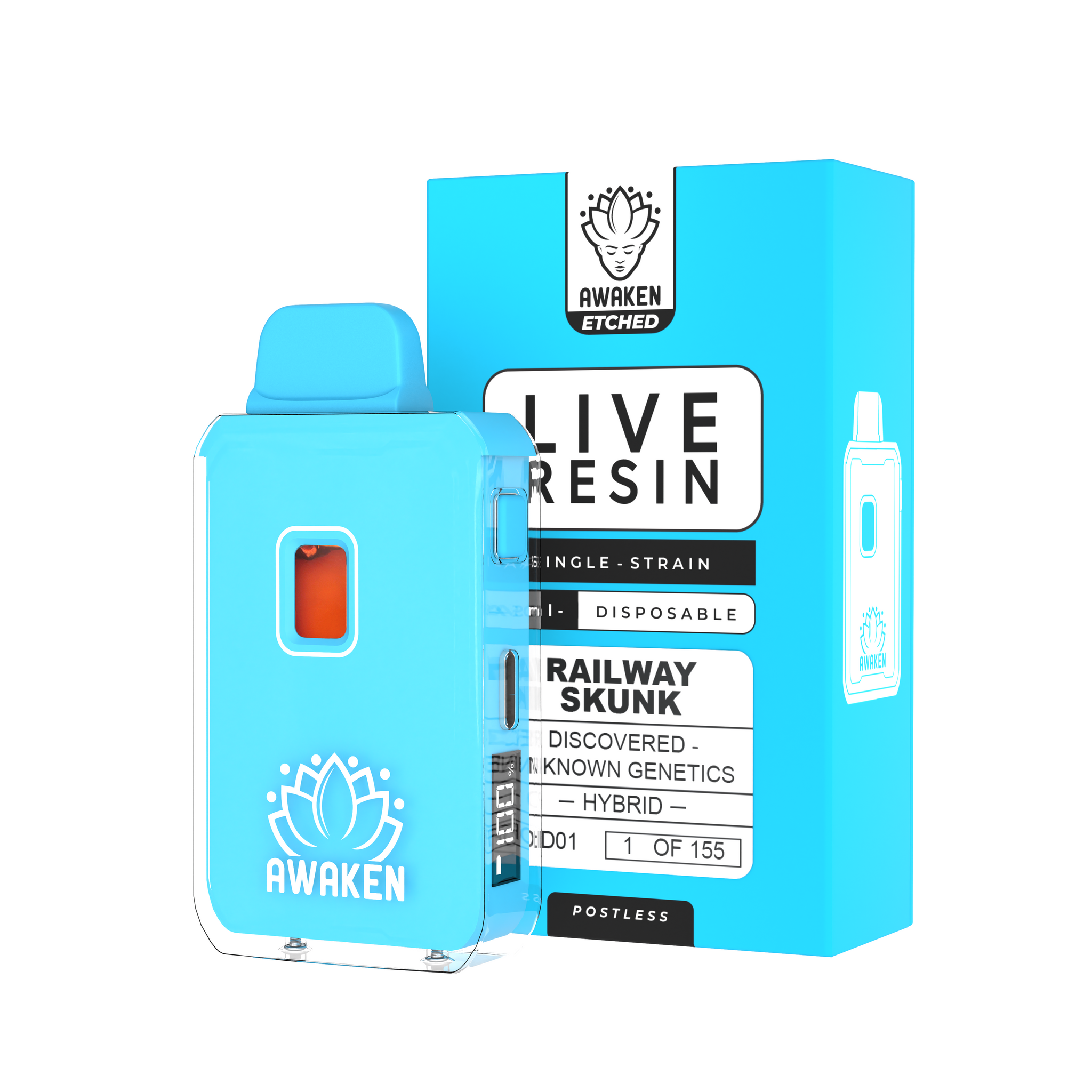 Railway Skunk - Live Resin 1ml Etched Disposable