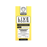Permanent Marker - Live Rosin 1ml Etched Vape Cartridge