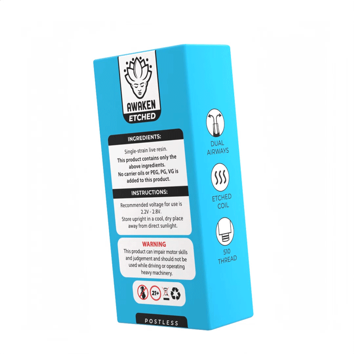 Sour Diesel Rancher - Live Resin 1ml Etched Vape Cartridge