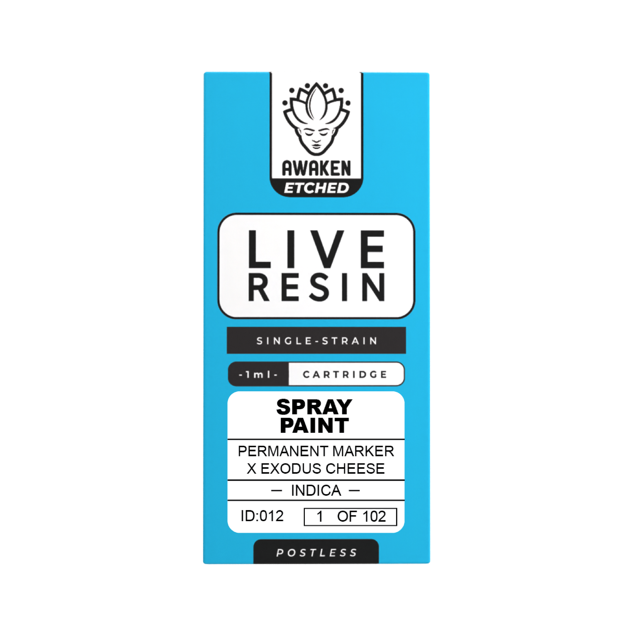 Spray Paint - Live Resin 1ml Etched Vape Cartridge