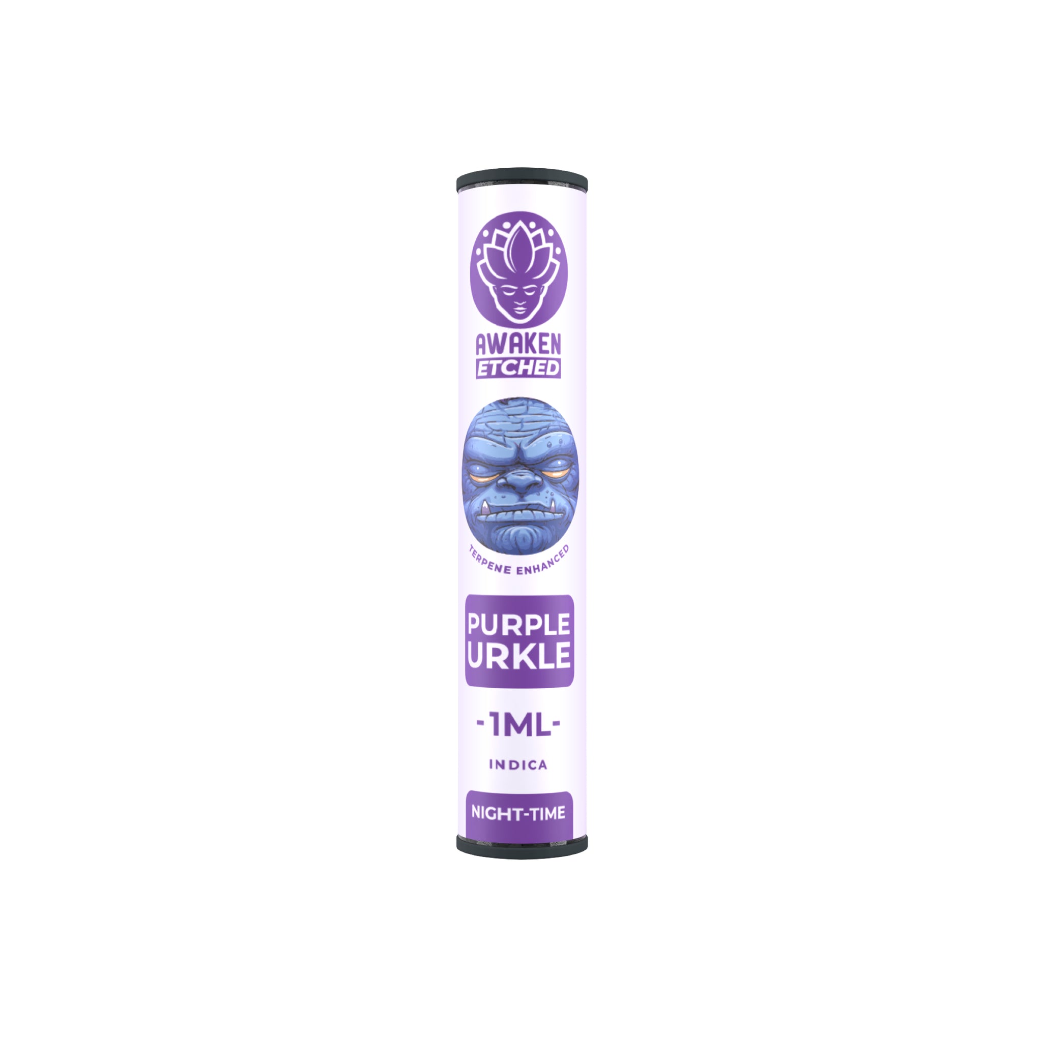1ml Purple Urkle Etched Vape Cartridge